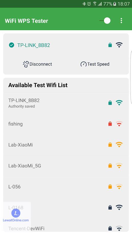 Daftar WiFi yang teridentifikasi akan tampil di layar HP Xiaomi