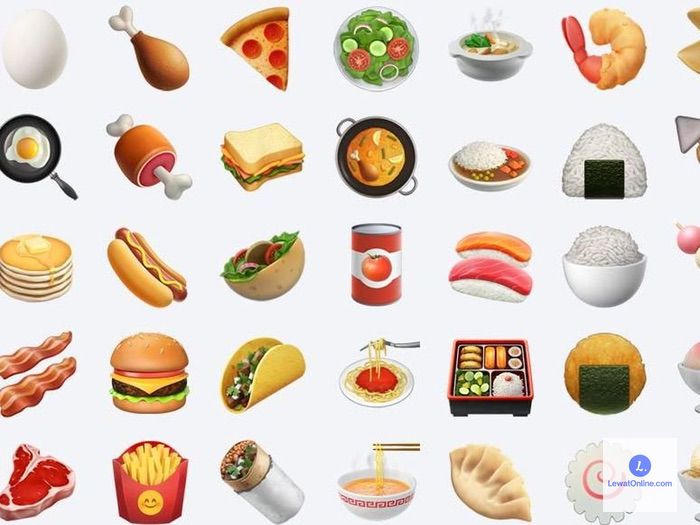 Emoji Hewan, Alam, Makanan dan Minuman