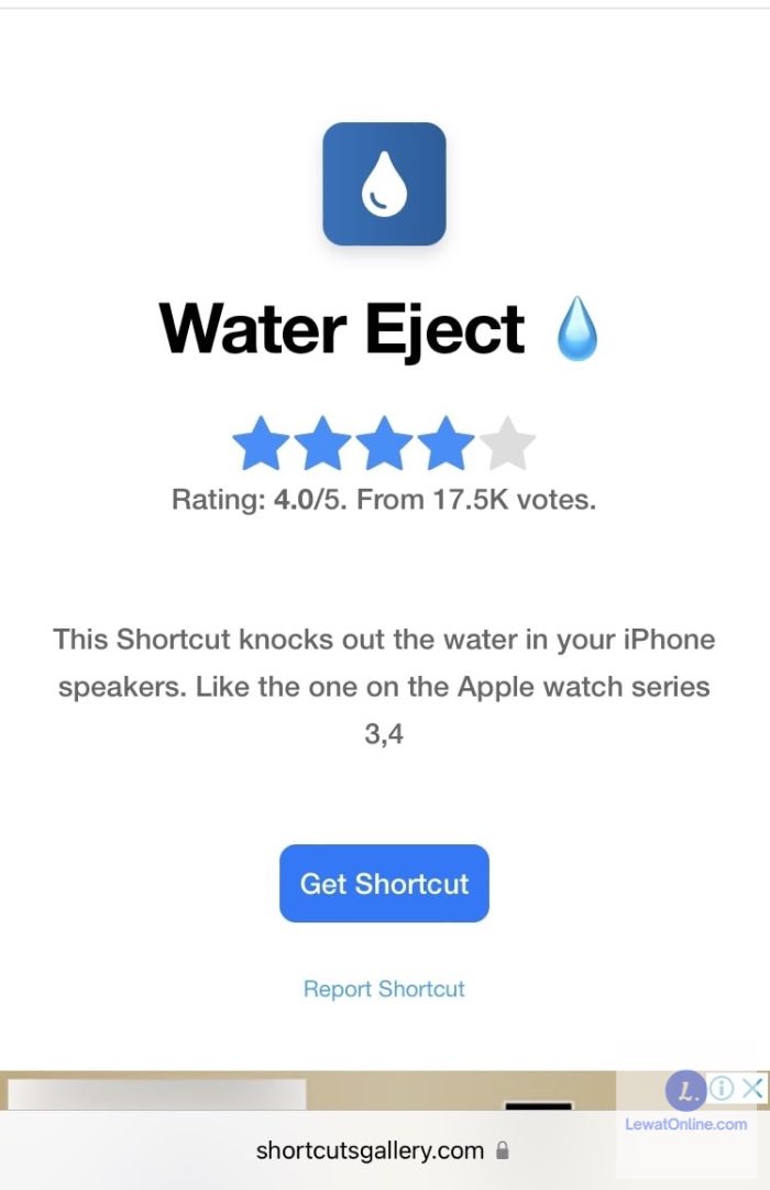 Pertama, bukalah aplikasi shortcut water eject siri terlebih dahulu