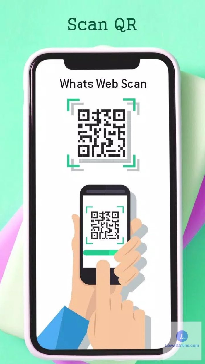 Silahkan pindai kode yang ada di ponsel pertama yang menggunakan Whatscan for Web 2022