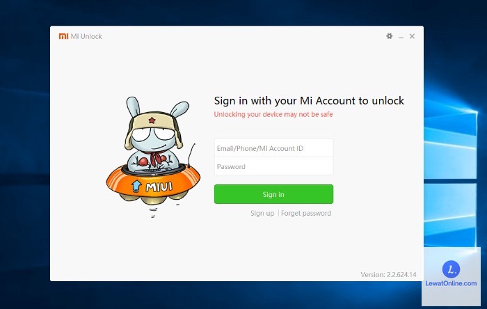 Buka folder “Mi Unlock Tool” di PC