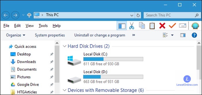 Buka menu File Explorer lalu buka “Local Disk (C-)”.