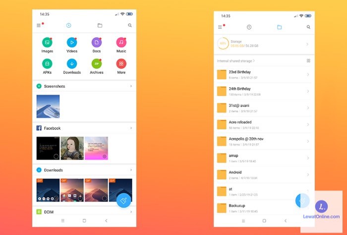 Buka menu “File Manager” di hp Xiaomi