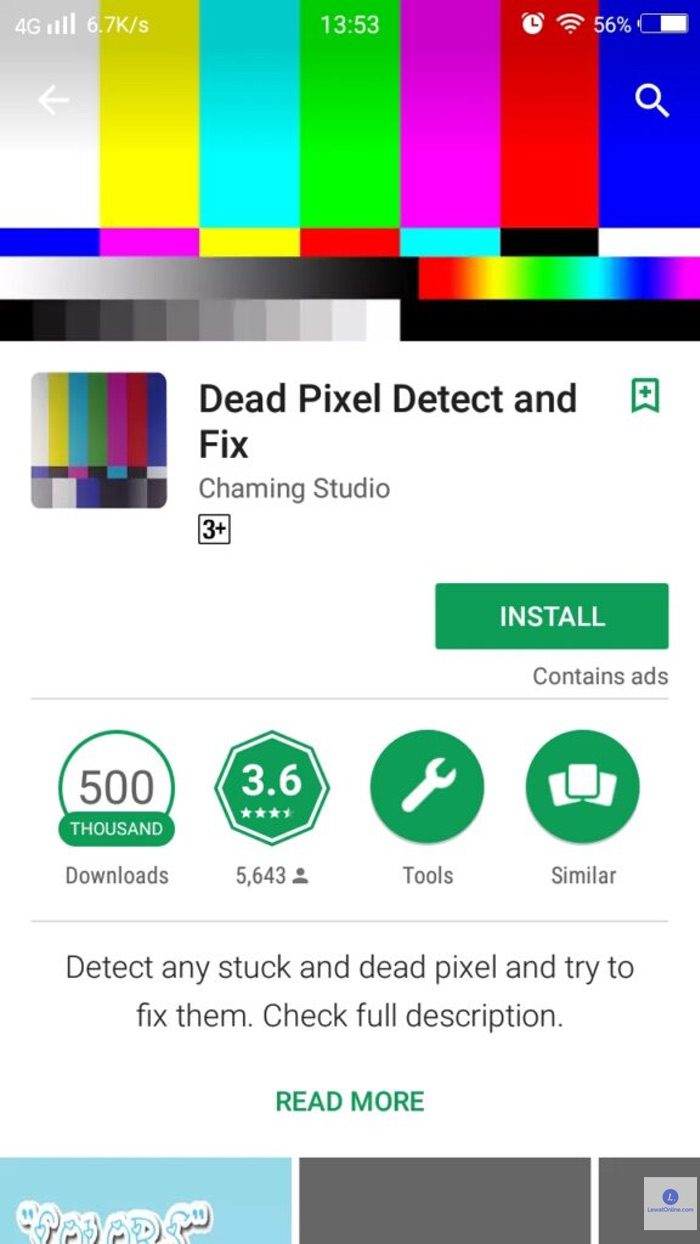 Dead Pixel Detect and Fix