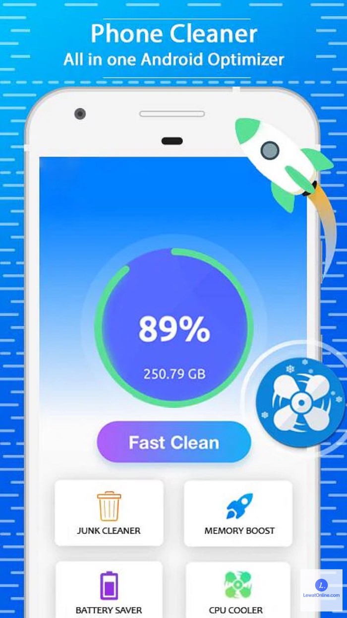 Download dan install aplikasi Phone Cleaner