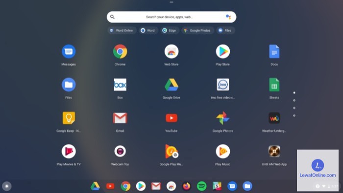 Pastikan ChromeOS pada laptop Chromebook sudah versi terbaru.