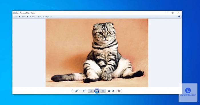 Secara default, Windows akan membuka gambar atau foto menggunakan software Windows photo viewer
