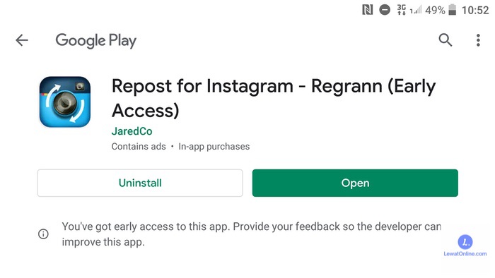 Repost for Instagram Regrann